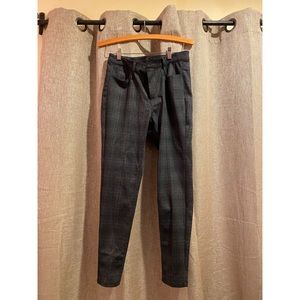 NWT Tahari Plaid High Waist Skinny Ponte Pants